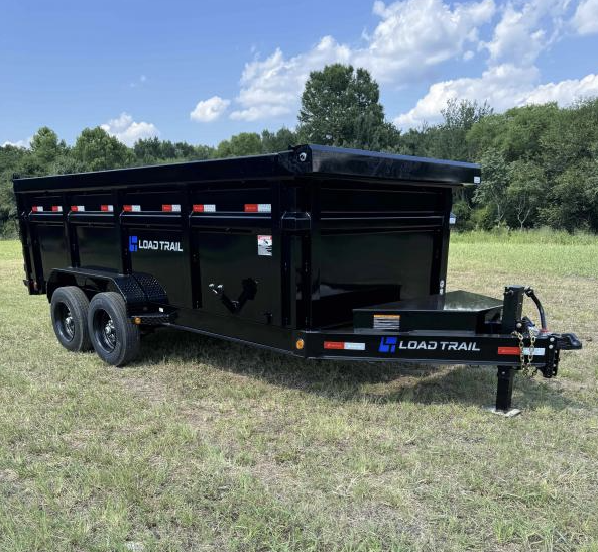 84 by 16 foot Load Trail dump trailer for rent in Blanchard Oklahoma