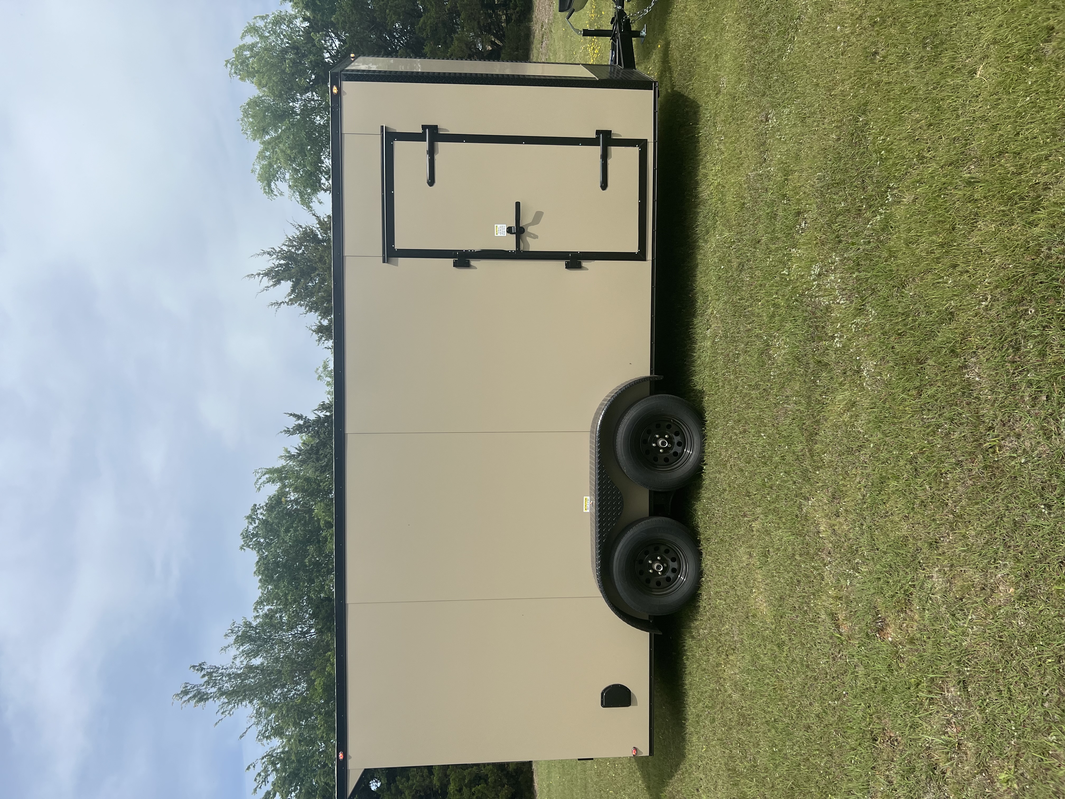 2026 16x7 enclosed cargo trailer for rent in Blanchard Oklahoma