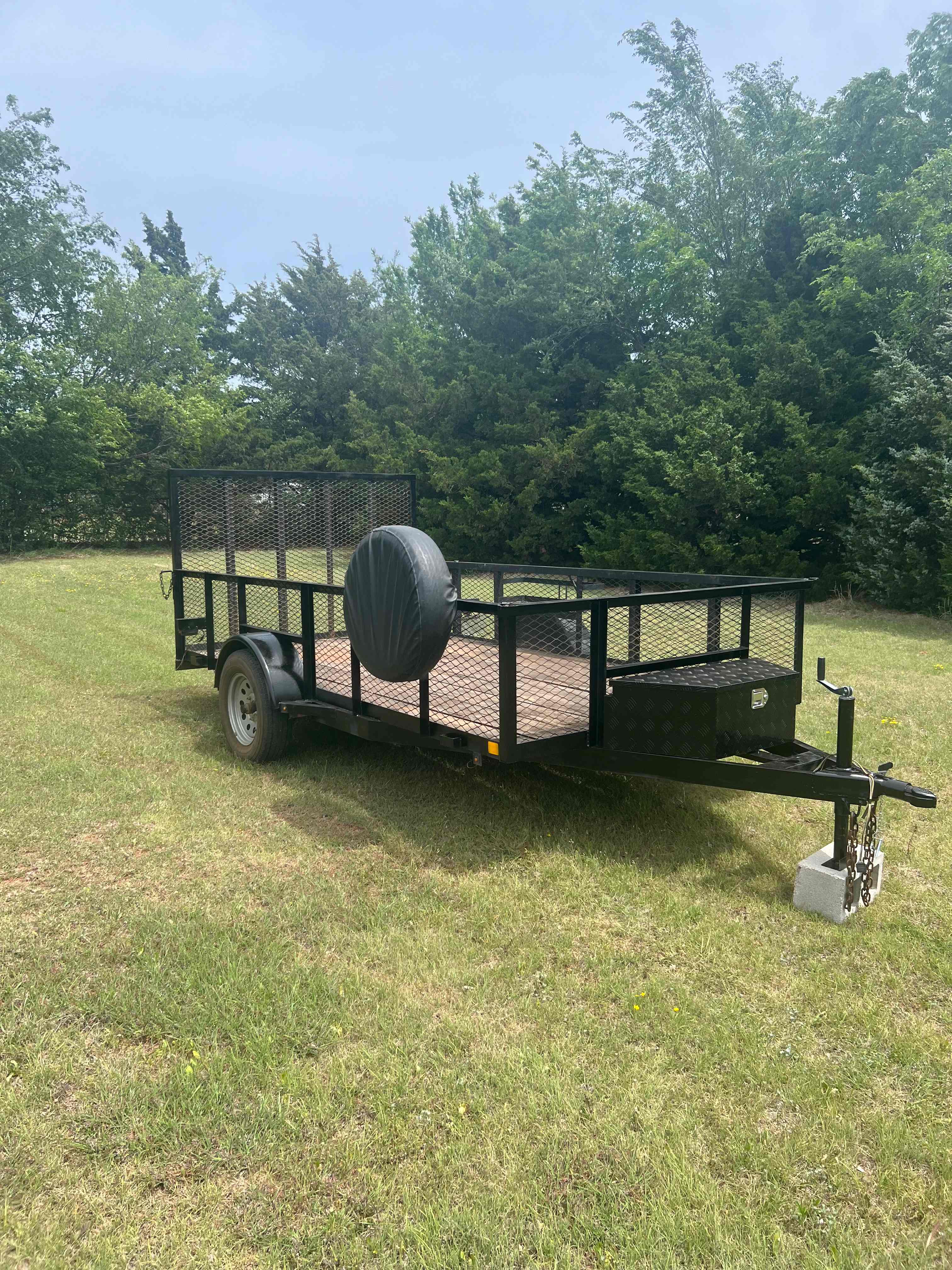 72 by 12 foot utility trailer for rent in Blanchard Oklahoma